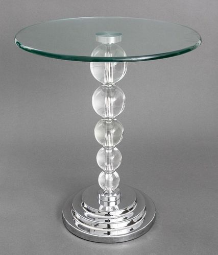ART DECO STYLE GLASS OCCASIONAL