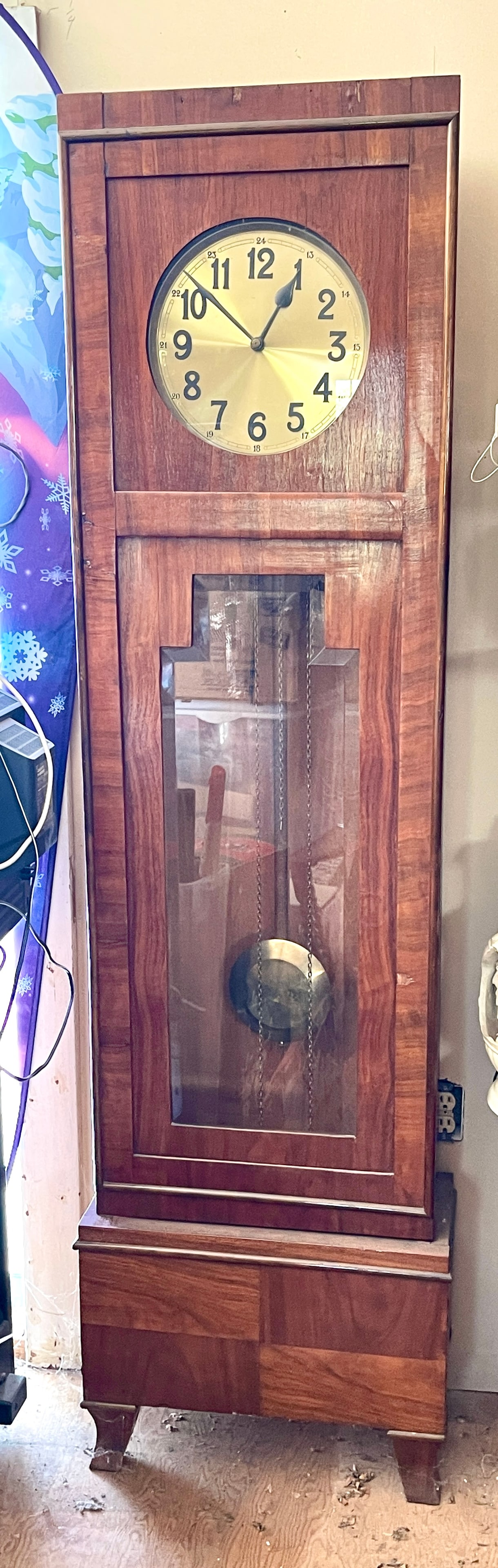 ART DECO STYLE GRANDFATHER