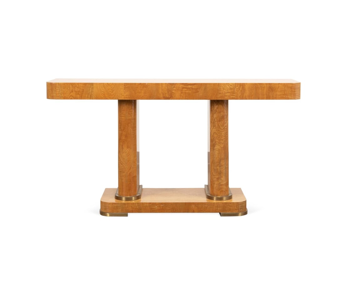 ART DECO STYLE LIGHT BURL VENEER