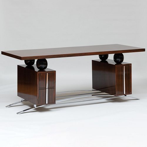 ART DECO STYLE MACASSAR EBONY