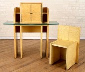 ART DECO STYLE MAPLE CABINET C