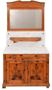 ART DECO STYLE MARBLE TOP ENTR