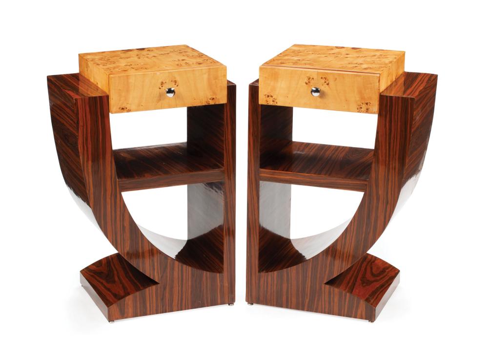 ART DECO-STYLE MIXED WOOD
