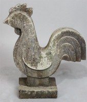 ART DECO STYLE MOLDED CONCRETE