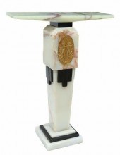 ART DECO STYLE ONYX & MARBLE I