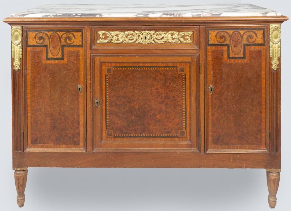 ART DECO STYLE ORMOLU MOLDED INLAID