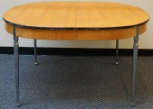 ART DECO STYLE OVAL DINING TAB