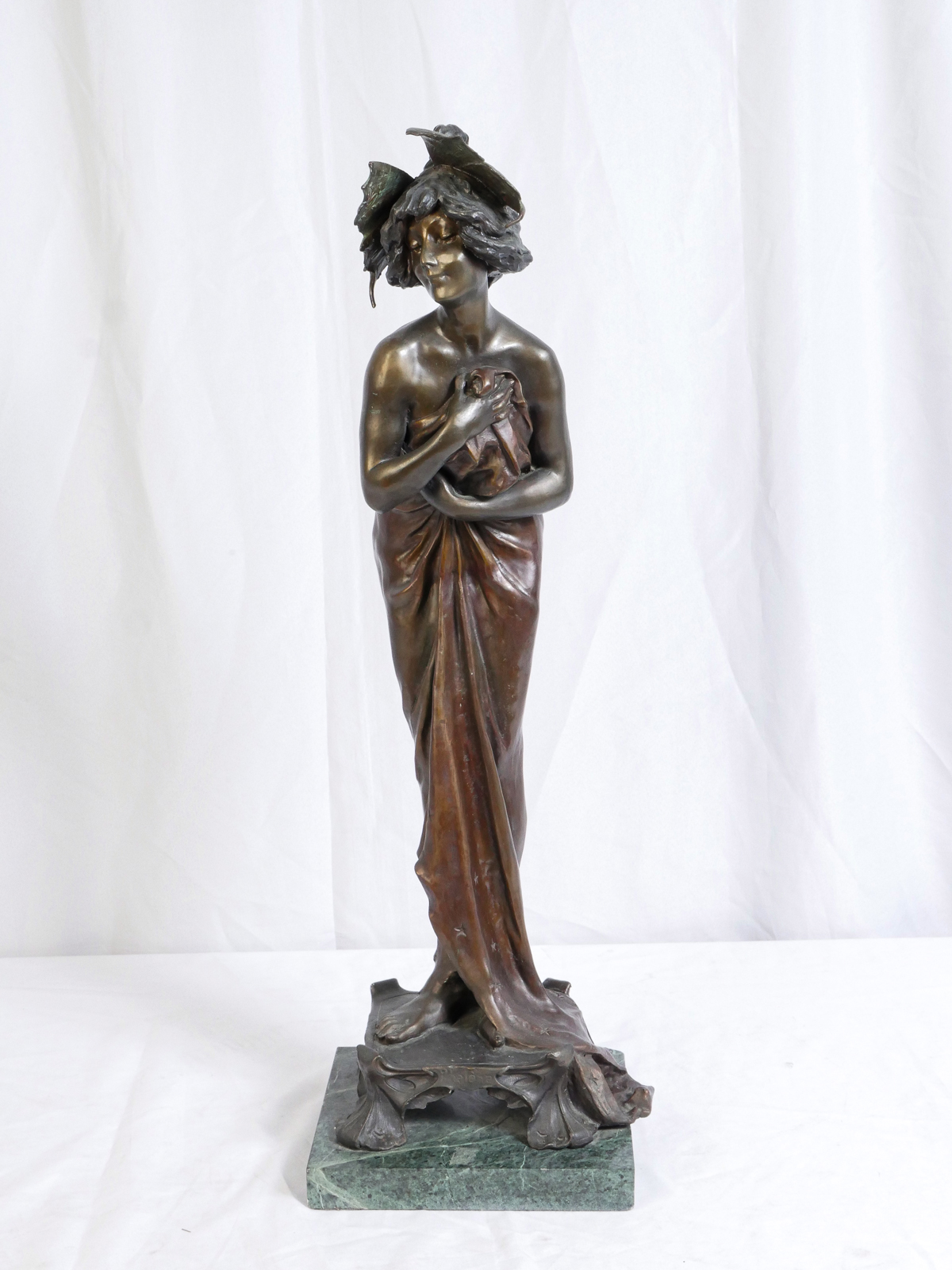 ART DECO STYLE PATINATED BRONZE