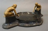 ART DECO STYLE, PATINATED META