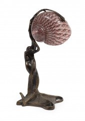 ART DECO-STYLE PATINATED METAL