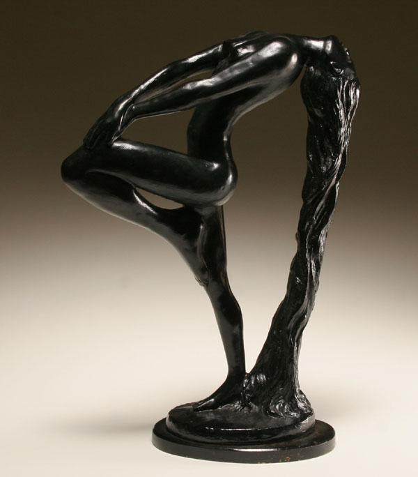 Art Deco style plaster nude