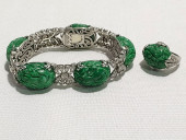 ART DECO STYLE PLAT DIAMOND &