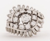 ART DECO STYLE PLATINUM DIAMON