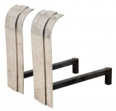 ART DECO STYLE POLISHED STEEL