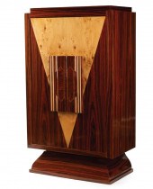 ART DECO-STYLE REVOLVING BAR C