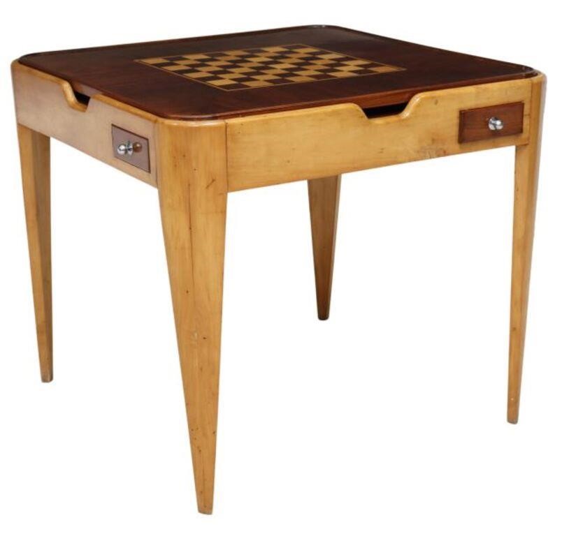 ART DECO STYLE ROSEWOOD & MAPLE