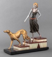ART DECO STYLE SCULPTURE WOMAN