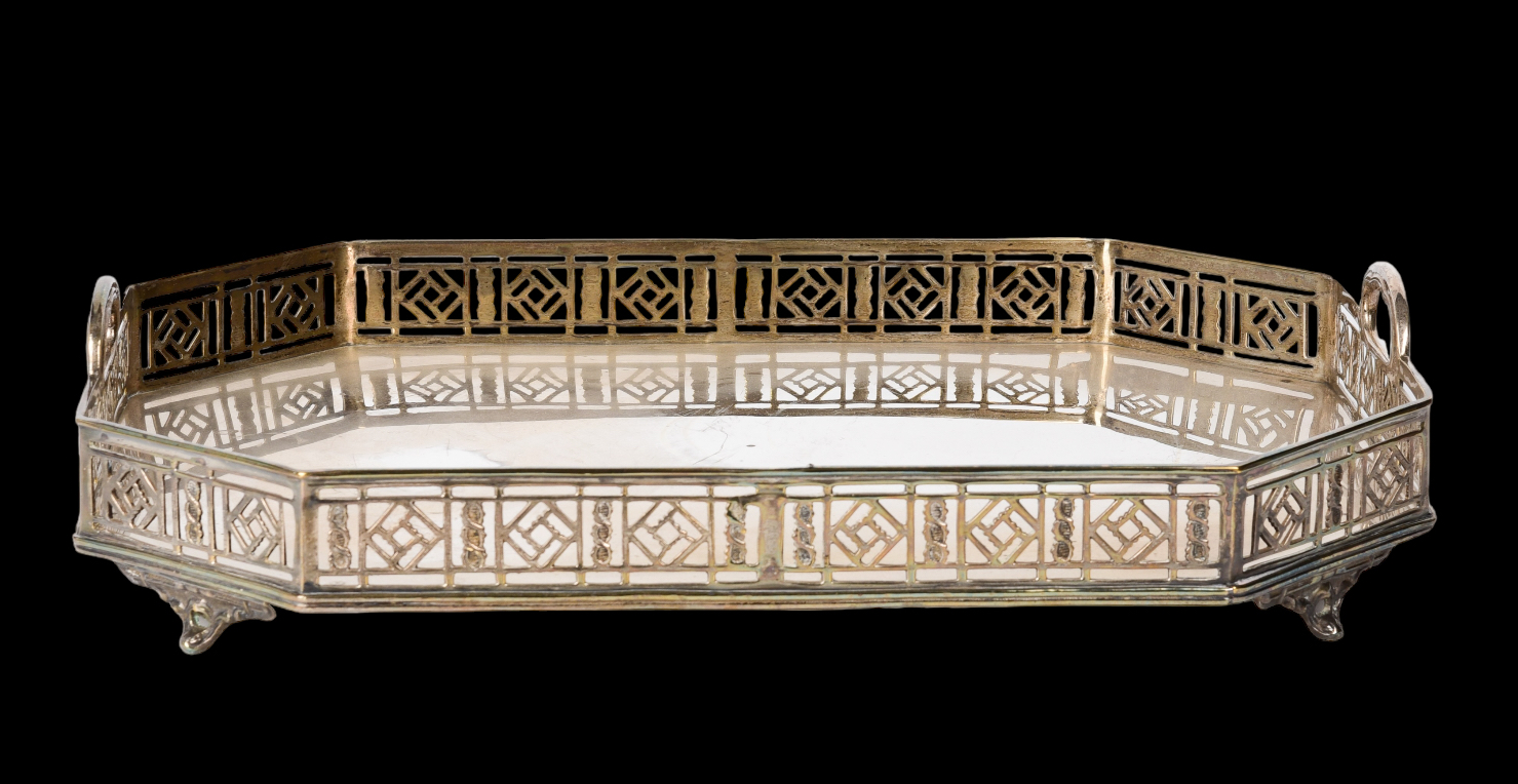 Art Deco style silver plate