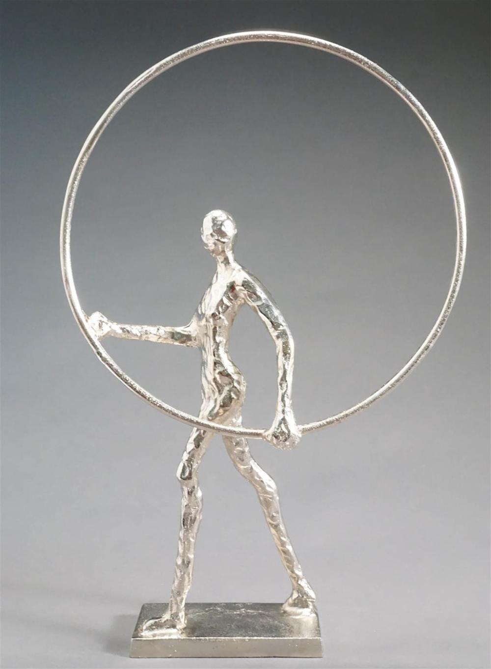 ART DECO STYLE SILVERED METAL