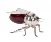 ART DECO STYLE SILVERPLATE BEE