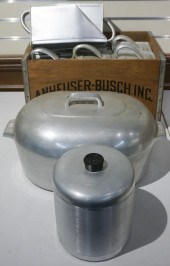 ART DECO STYLE TIN POACHER, TI