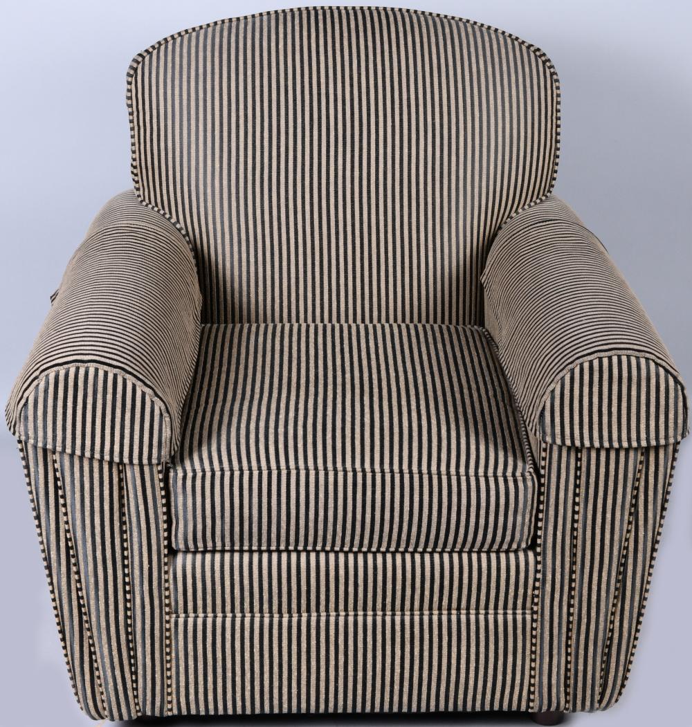 ART DECO STYLE UPHOLSTERED CLUB