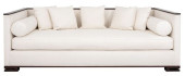 ART DECO STYLE UPHOLSTERED MAH