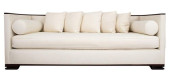 ART DECO STYLE UPHOLSTERED MAH