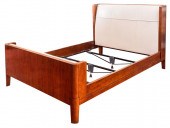 ART DECO STYLE WALNUT AND VEGA