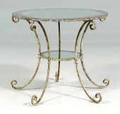 Art Deco style wrought iron ta