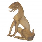 ART DECO STYLIZED HOUND DOG SI