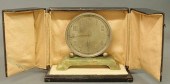 Art Deco Swiss clock with an e