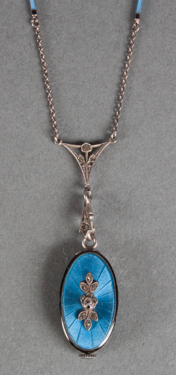 Art Deco Swiss enameled silver
