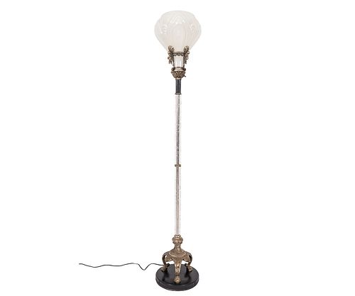 ART DECO TORCHIEREArt Deco silver