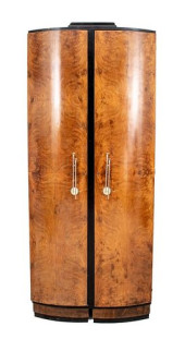 ART DECO TWO DOOR ARMOIRE<br>A