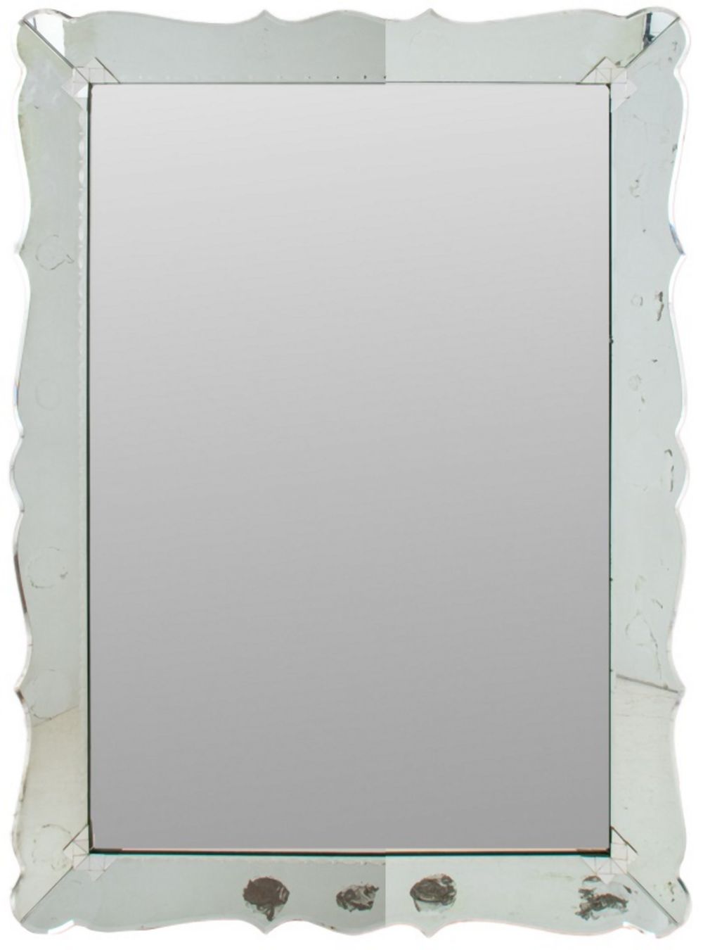 ART DECO VENETIAN STYLE MIRROR,