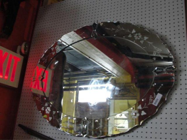 Art Deco Venetian Style Mirror.