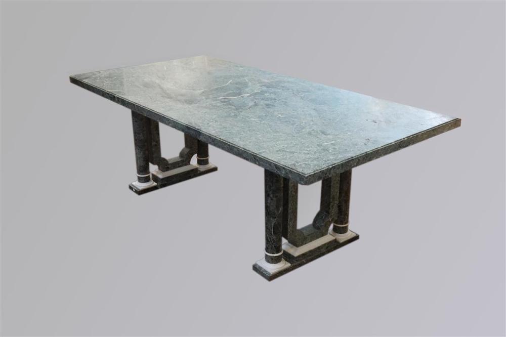 ART DECO VERDE ANTICO AND WHITE