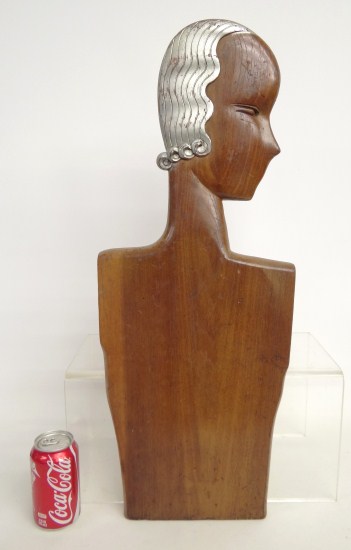 Art Deco wall mannequin. 26 1/2''