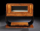 Art Deco Walnut and Ebonized D