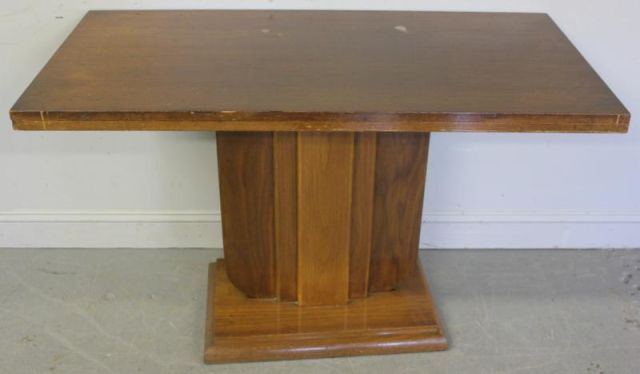 Art Deco Walnut Flip Top Table.From