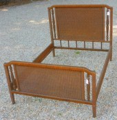 ART DECO WICKER BED. CIRCA 192