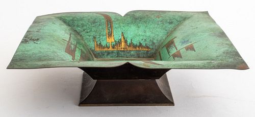 ART DECO WMF IKORA METAL FOOTED