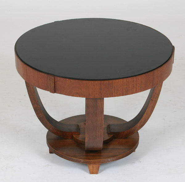 Art Deco wooden occasional table