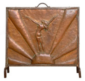 ART DECO WROUGHT IRON AND COPP
