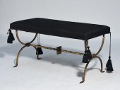 ART DECO WROUGHT IRON BENCHArt