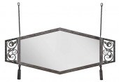 ART DECO WROUGHT IRON MIRRORea
