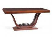 ART DECO ZEBRA WOOD DINING TAB