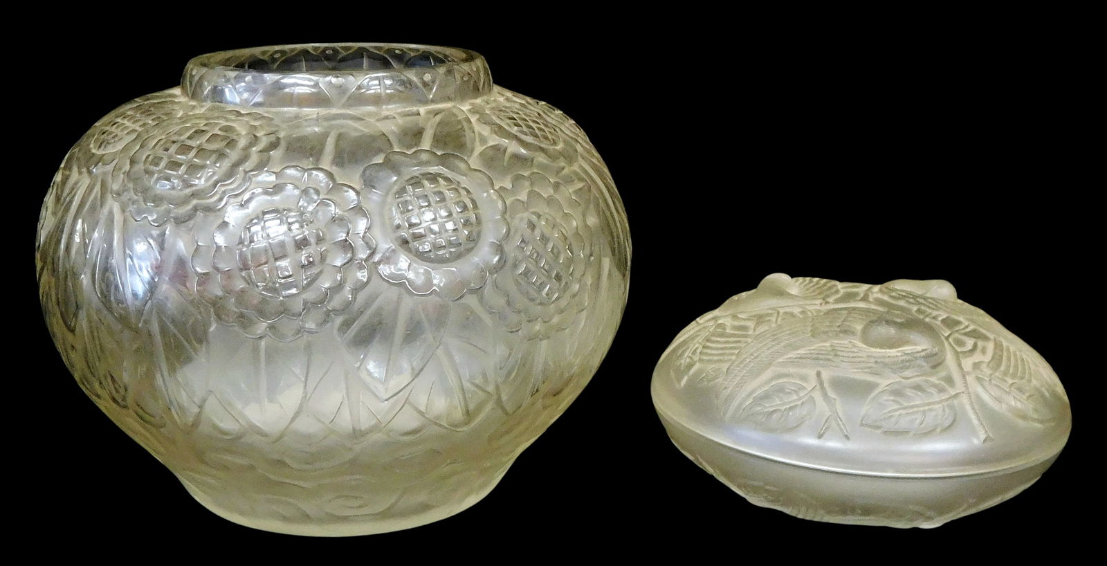 ART GLASS: ANDRE HUNEBELLE, ETC.,