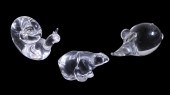 ART GLASS ANIMAL FIGURES Lot o